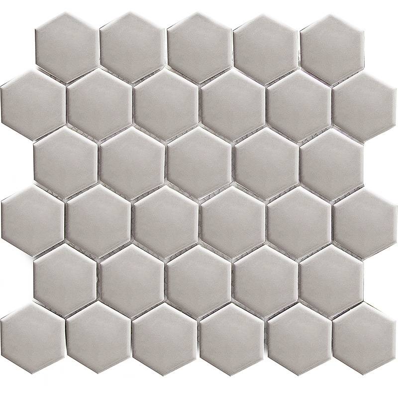 Hexagon small Grey Glossy (MT20116) /265х278х6/ Кер. мозаика
