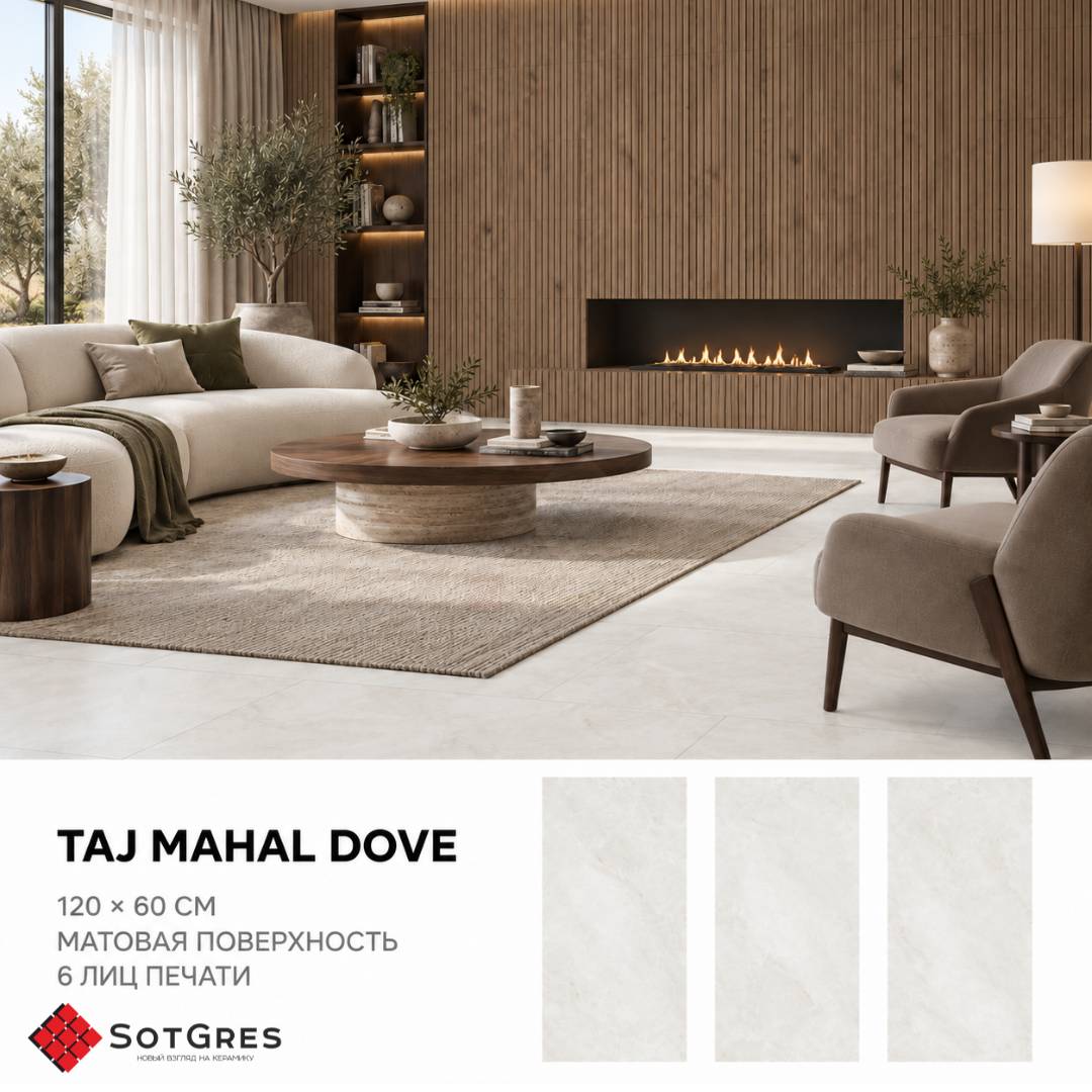 ТАЈ МАНАL DOVE/60х120/матовый керамический гранит