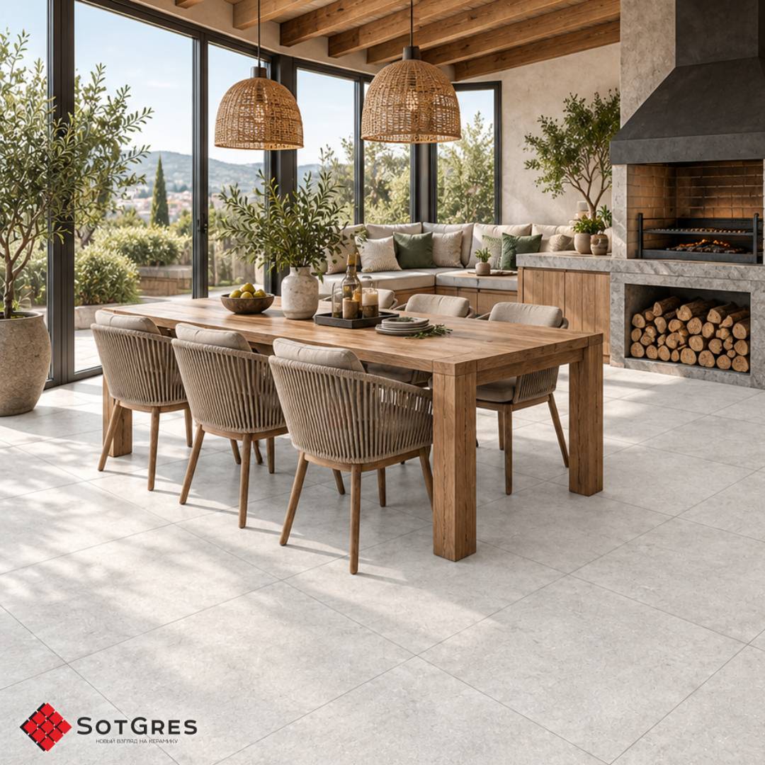 QUARZO GREY/60х60/матовый керамический гранит