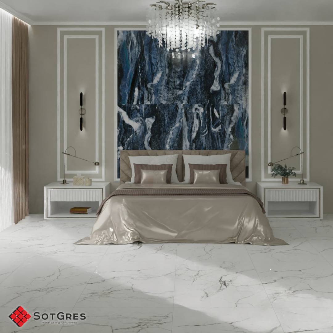 REGAL CARARRA WHITE/80х160/глянцевый керамический гранит