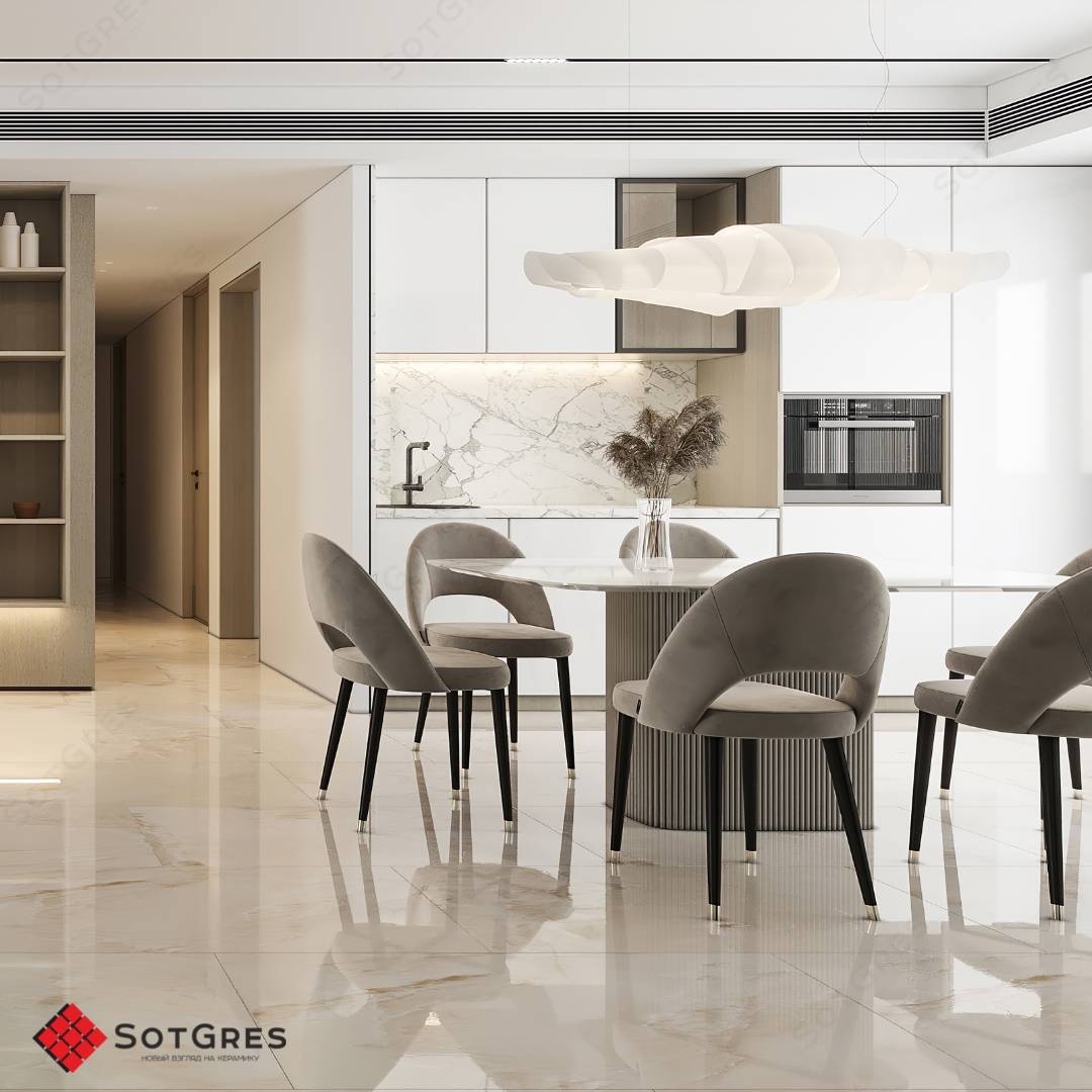 IVORY /120х60/ глянцевый светло-бежевый керамический гранит