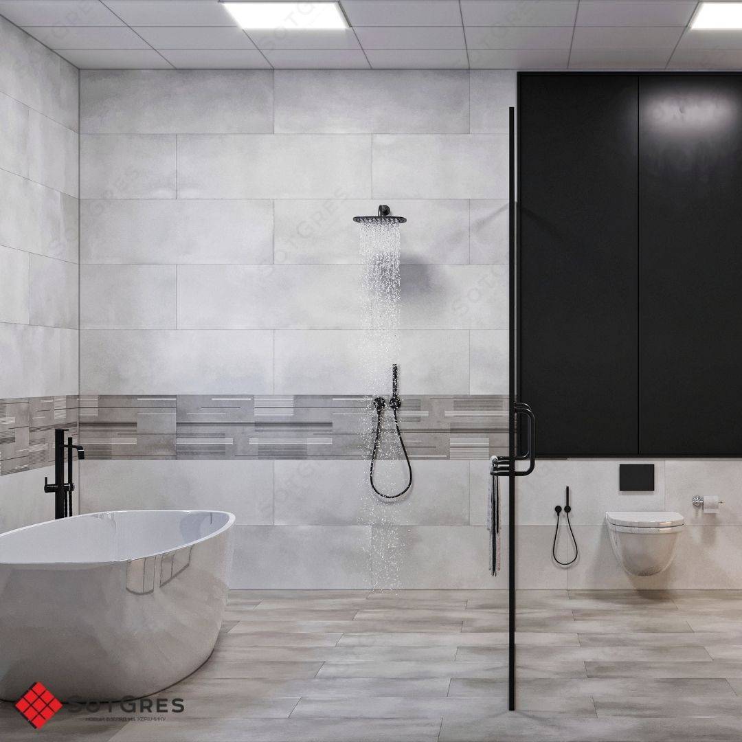 ESPANA CEMENTO /40х120/ матовый серый керамический гранит под бетон