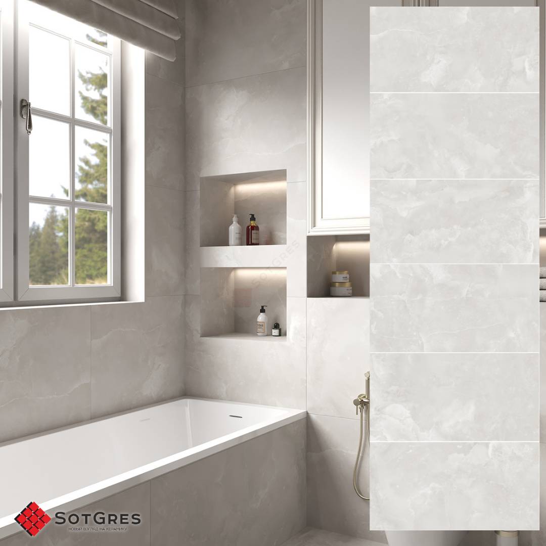 ONYX ELEGANT BIANCO SATIN/Керамогранит сатинированный/60*120