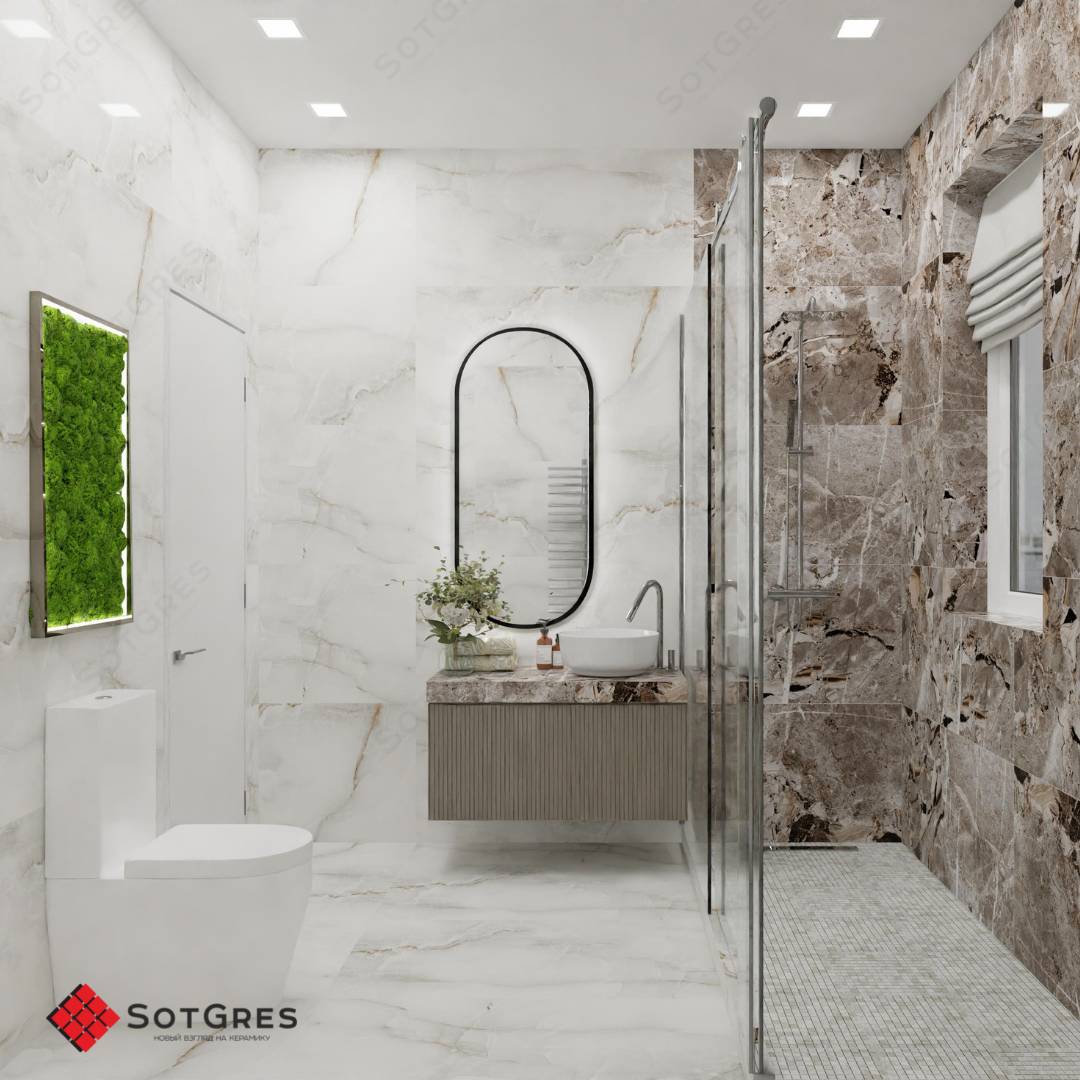 ALPIKA ONYX /60х120/ глянцевый белый керамический гранит под оникс