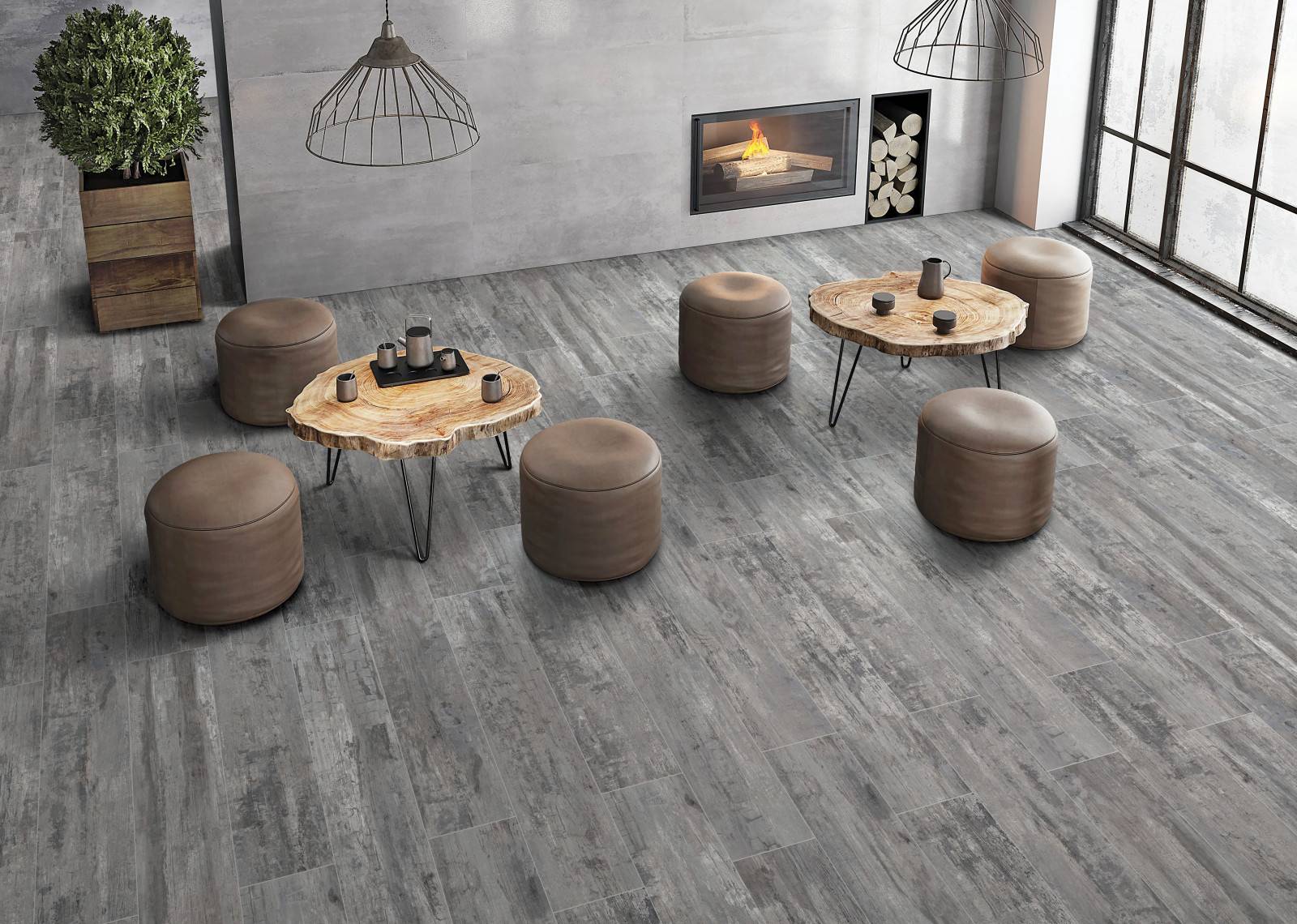 Floor Tiles-GVT Amazone Dove /керамический гранит / 20*120/