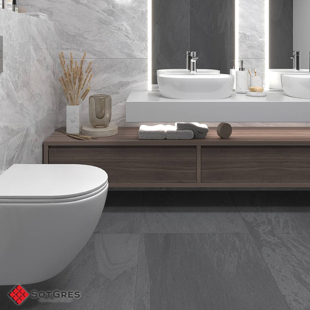 SLATE GRAPHITE MATT/Керамогранит матовый/60*120