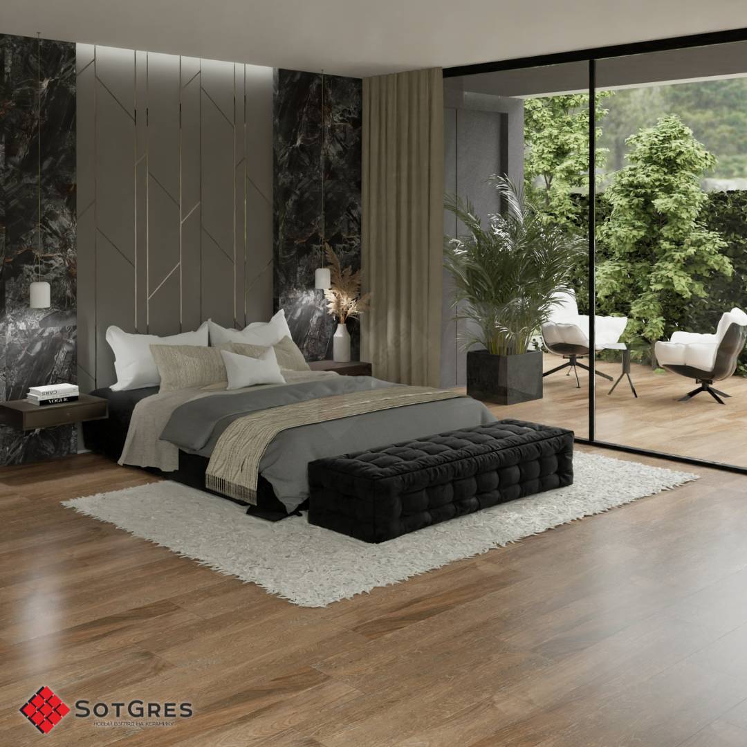 NATURAL WOOD BROWN/40х120/матовый керамический гранит