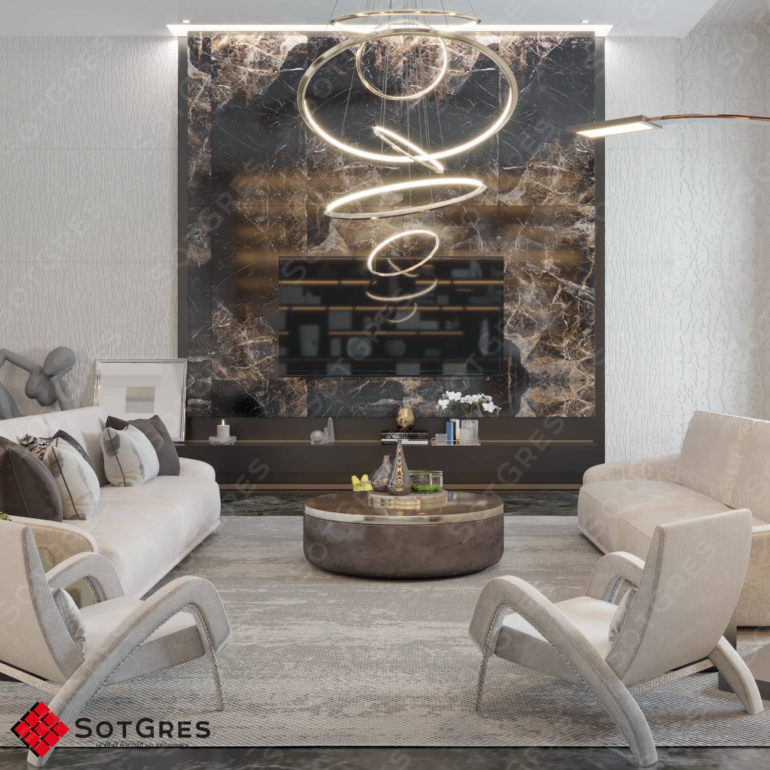 REGAL CAFFE MOKA /80х160/ глянцевый черно-коричневый керамический гранит под оникс с двойной полировкой