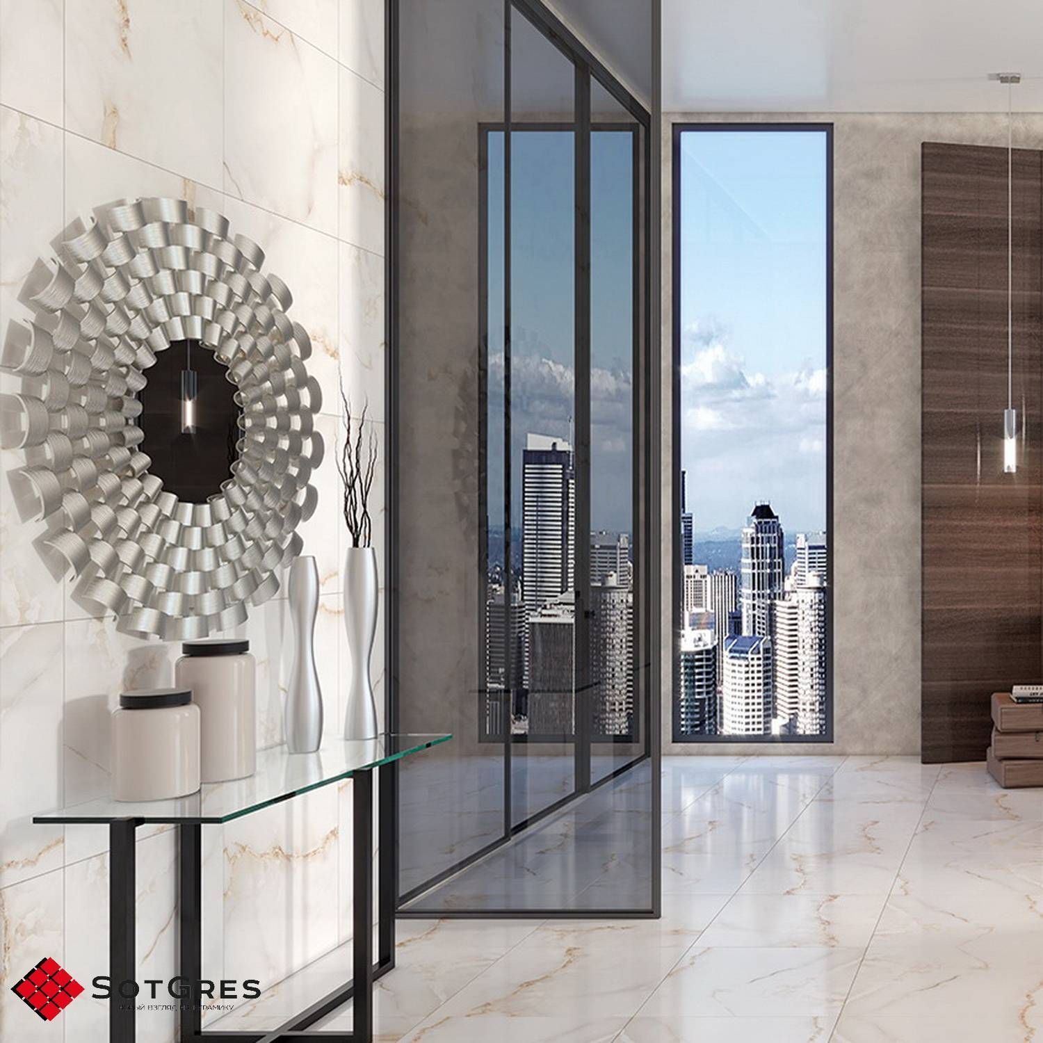 AMAZON BEIGE/120х60/глянцевый керамический гранит