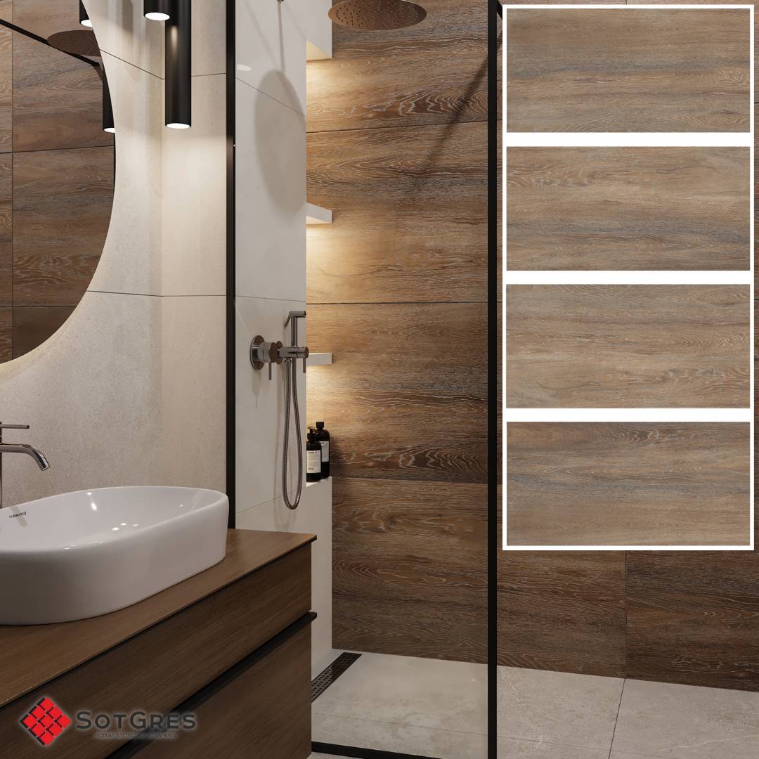 AMAZON WOOD NATURAL/Керамогранит матовый/60*120