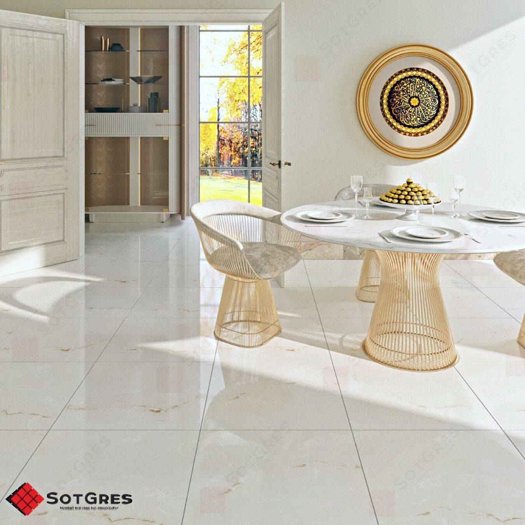 NATURAL ONYX /60х60/ глянцевый светло-бежевый керамический гранит под оникс