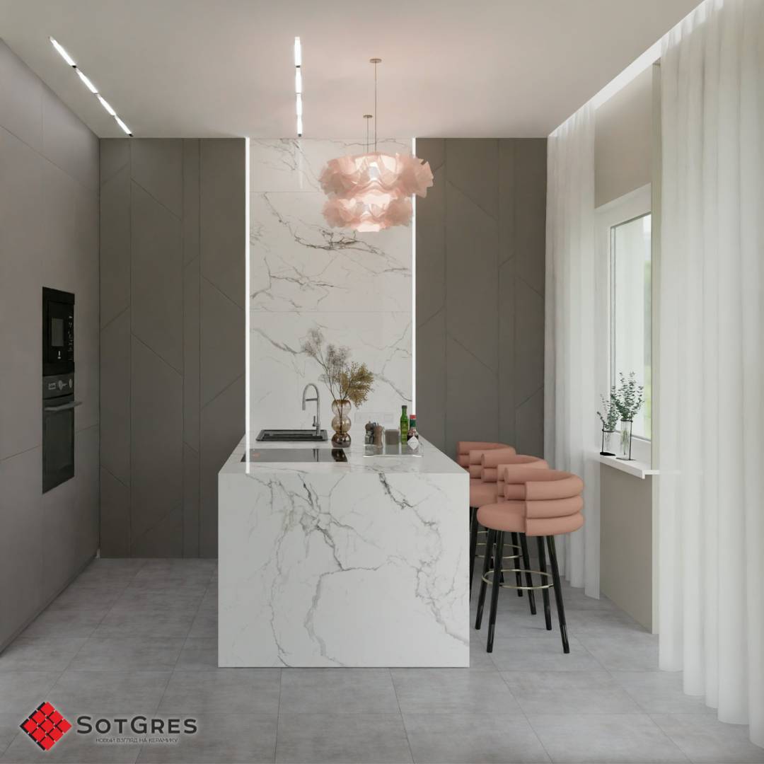 REGAL CARARRA WHITE /80х160/ глянцевый керамический гранит под белый мрамор