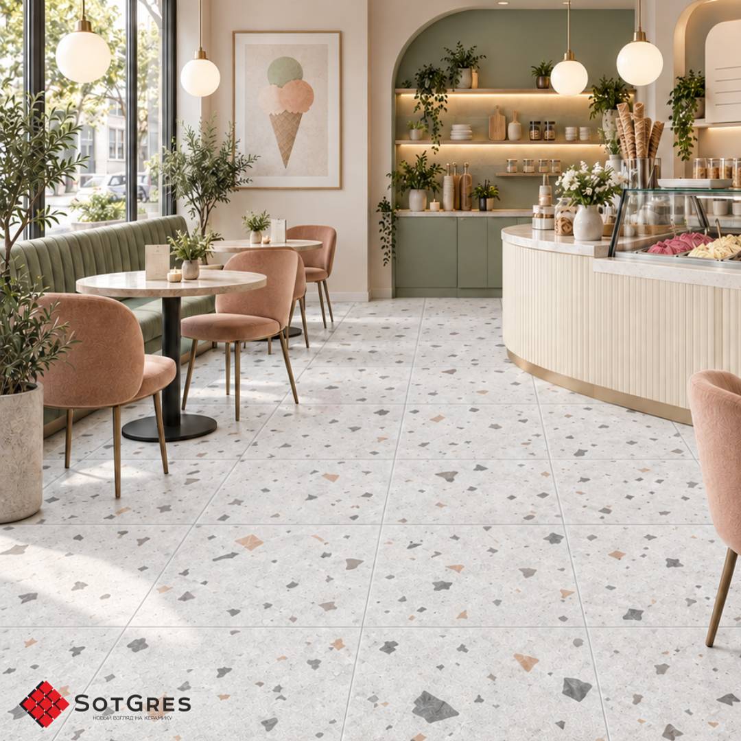 QUARZO GREY DECORE/60х60/матовый керамический гранит