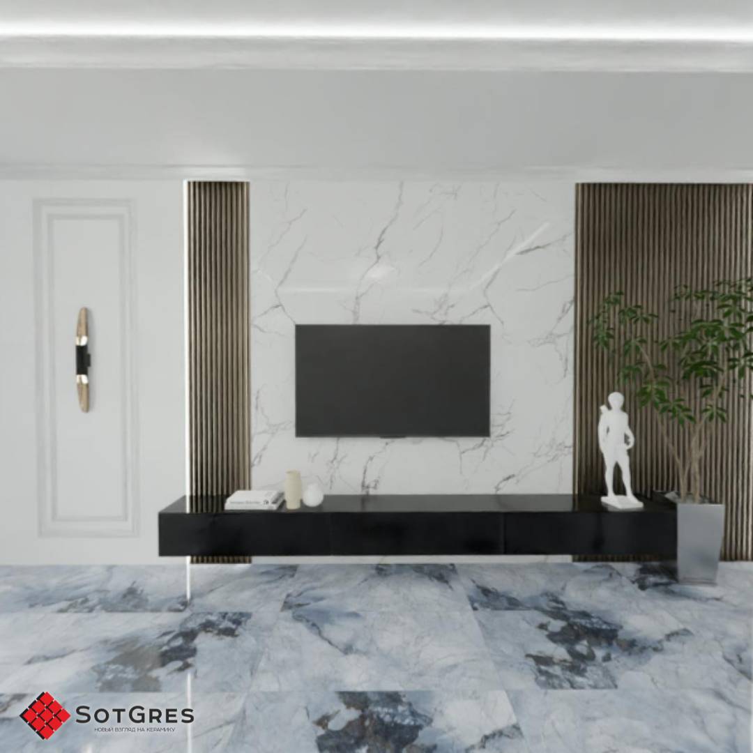 SUMMER BLUE/60х120/глянцевый керамический гранит