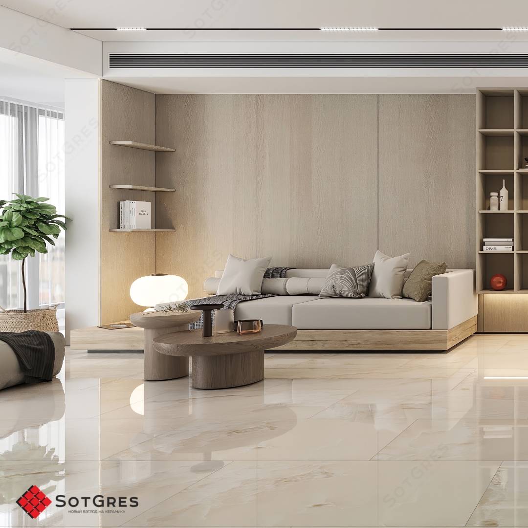 IVORY/120х60/глянцевый керамический гранит